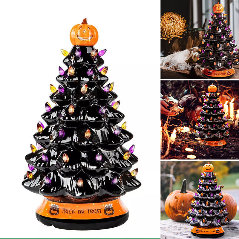 Halloween Colored Lights Christmas Tree