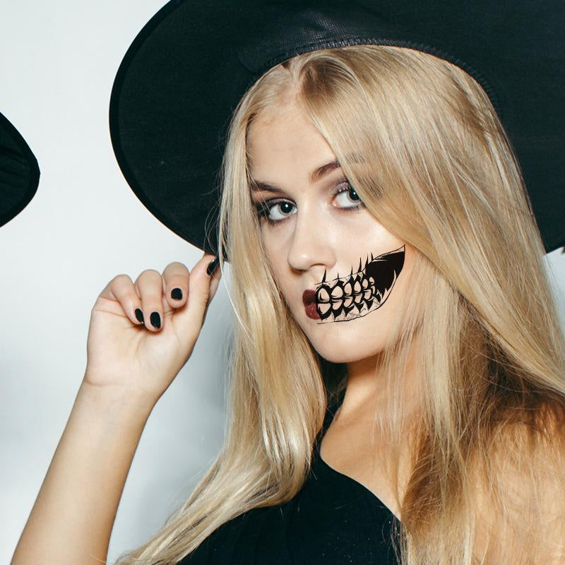 Halloween skrekkfest tatoveringsklistremerker