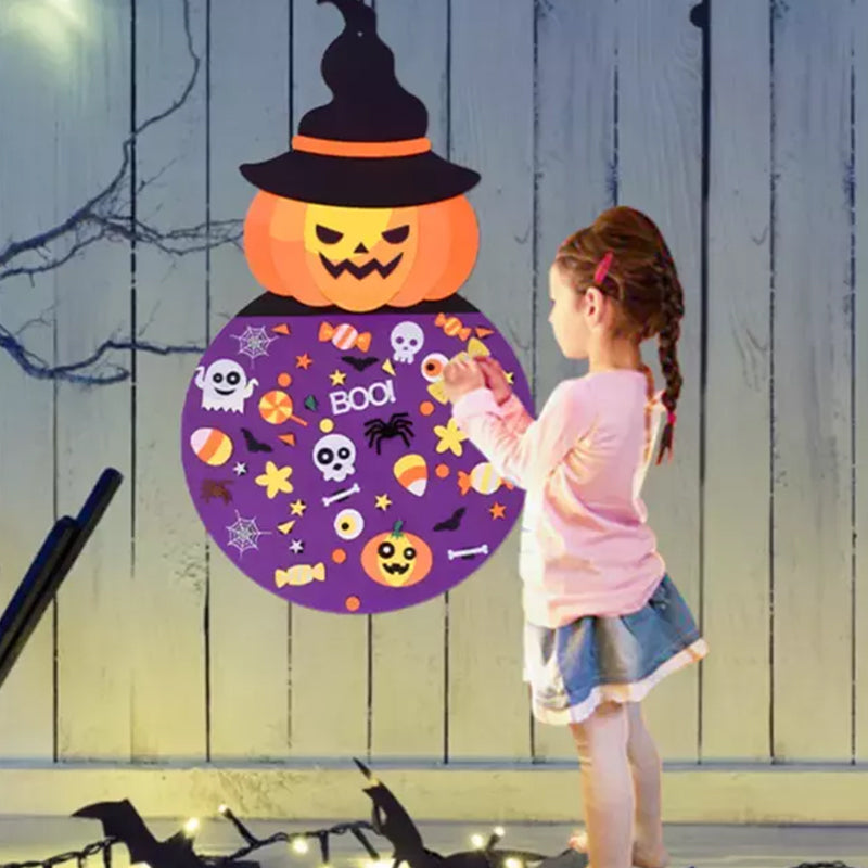 New DIY Halloween Felt Pumpkin Witch
