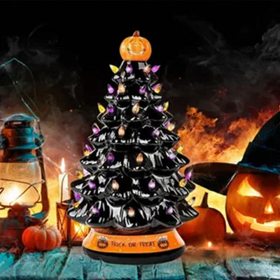 Halloween Colored Lights Christmas Tree