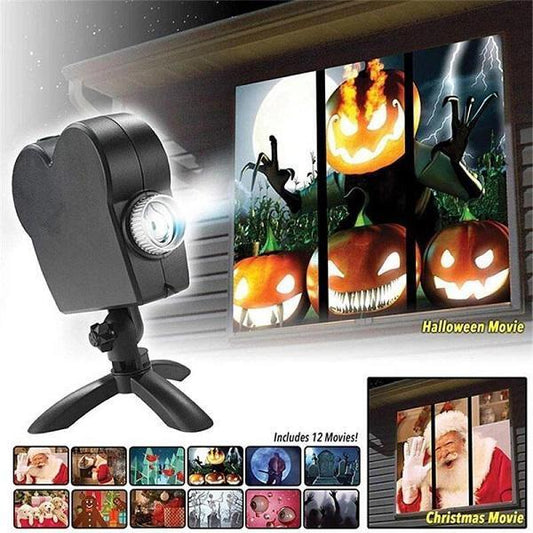 HallowScreen™ |  Forvandle hvilket som helst rom med vår Halloween-projektor!