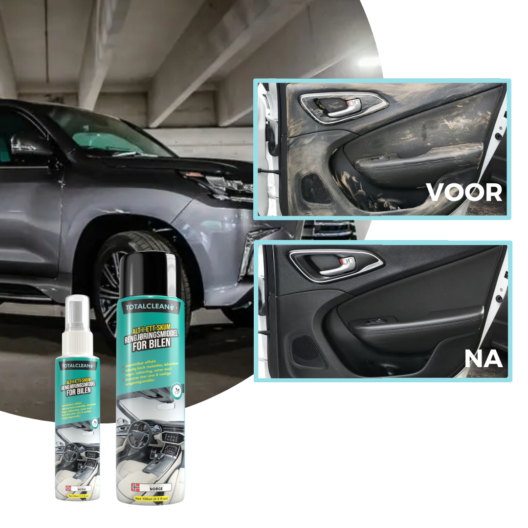 CleanFoam™ | Miljøvennlig alt-i-ett-skum rengjøringsmiddel for bilen