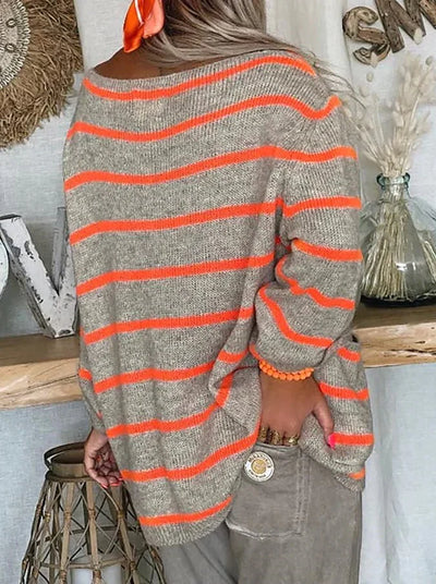 Andia™ - Stripet genser med striper