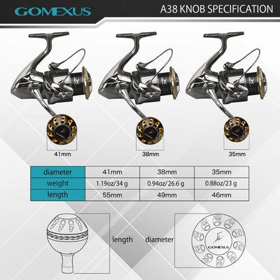 Gomexus Aluminum Reel Power Knob
